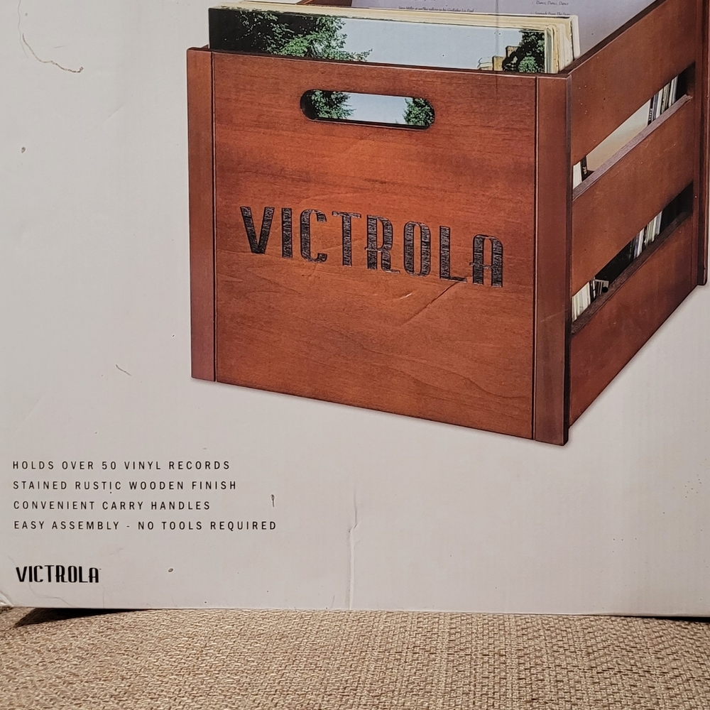 Victrola vinyl crate